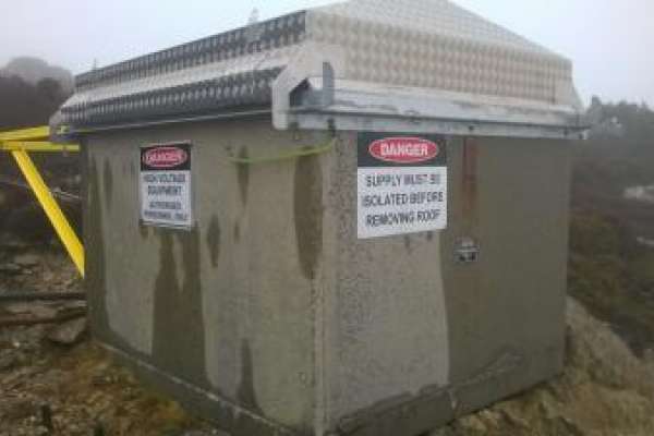 Weather cover for remote electrical housing 1